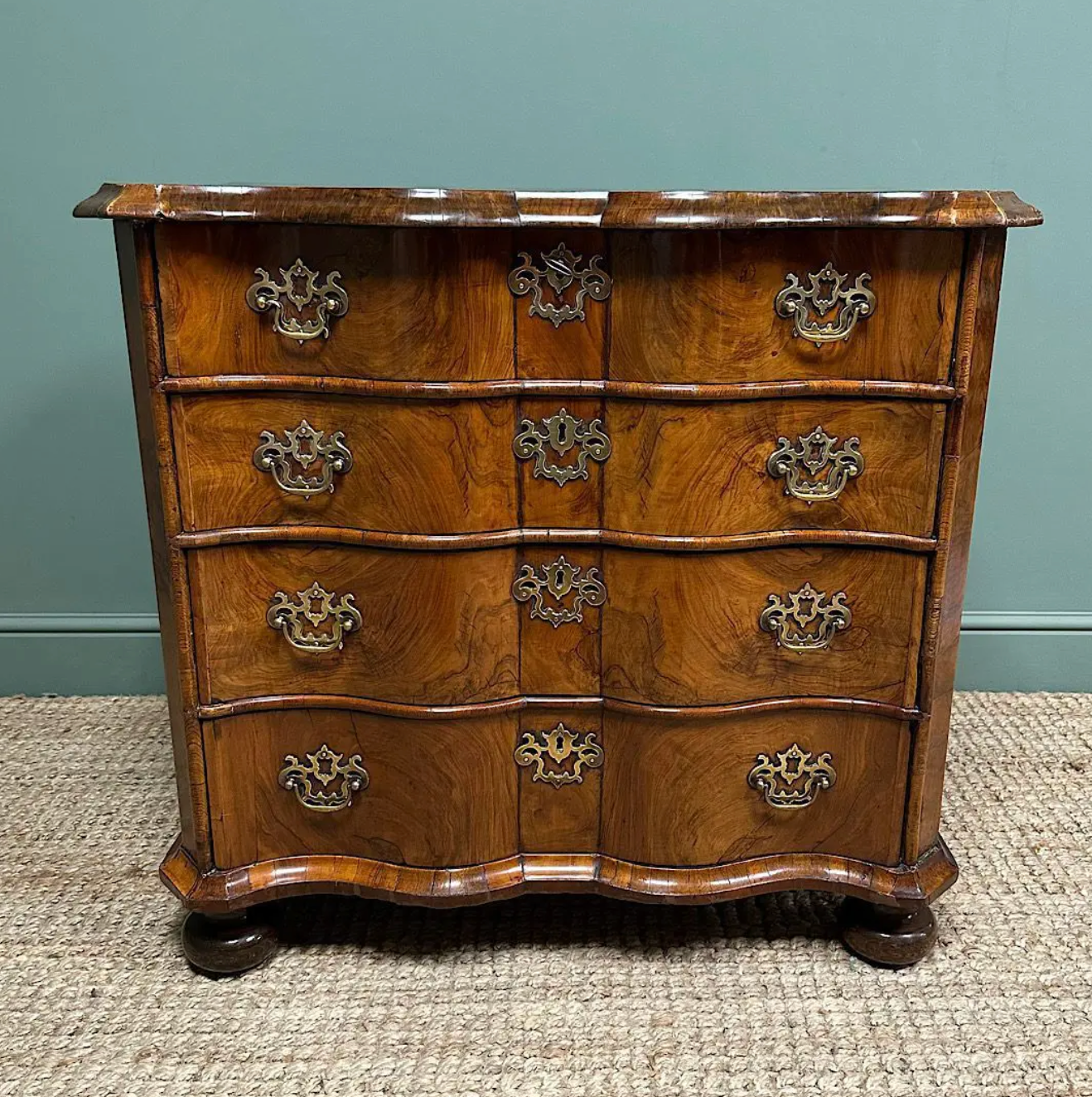 Dutch Georgian Walnut Antique Chest
