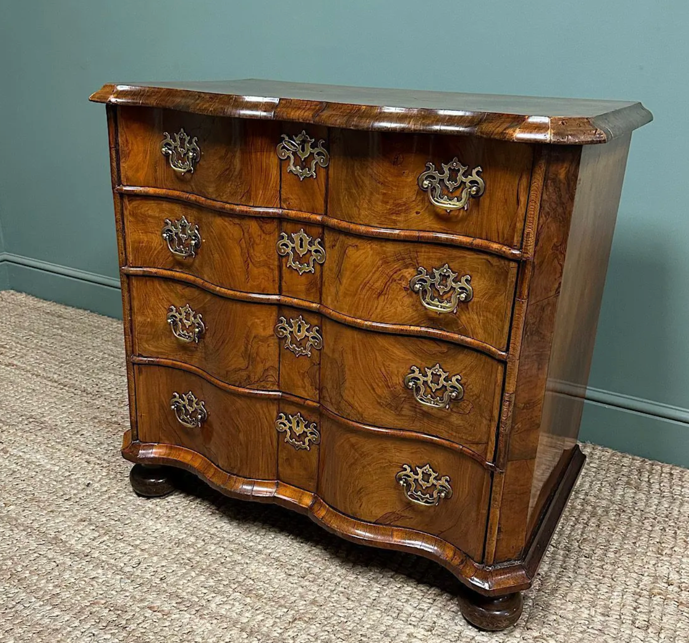 Dutch Georgian Walnut Antique Chest